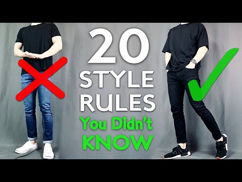 20 Style Rules EVERYONE Must Know | Mens Style Tips