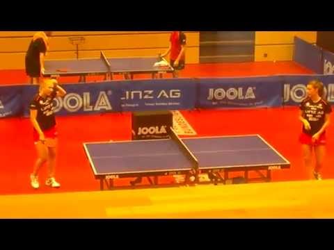 Sophia Kellermann beim Warm Up