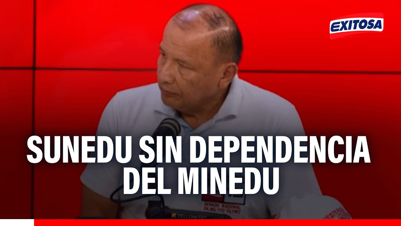 🔴🔵La SUNEDU no debe ser politizada, señala candidato al Senado Tito Vílchez