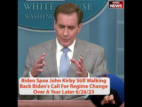Kirby Walks Back Biden's Putin Regime Change Call: "Regime Change Is Not Our Policy"