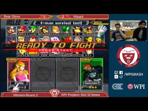 WPI PTS 32 - Bear Glove (Sheik) vs Wizard (Marth, Ganon) - Melee - WR2
