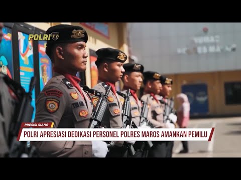 KABAHARKAM KUNJUNGI POLRES MAROS APRESIASI KINERJA DALAM PENGAMANAN PEMILU