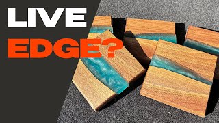 FAKING a Live Edge | Epoxy Coaster Build