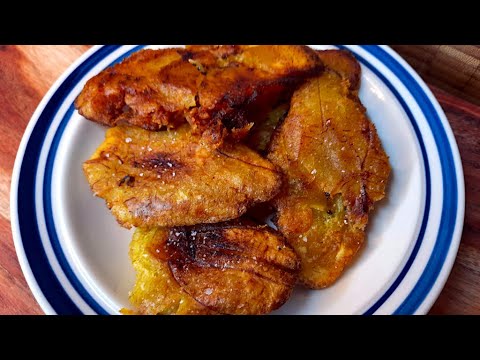 Twice-Fried Plantain Tostones Recipe