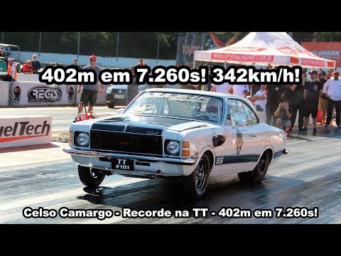 Opala Turbo alcança 342km/h em apenas 7.2s! Celso Camargo, 7.260s, recorde na TT!