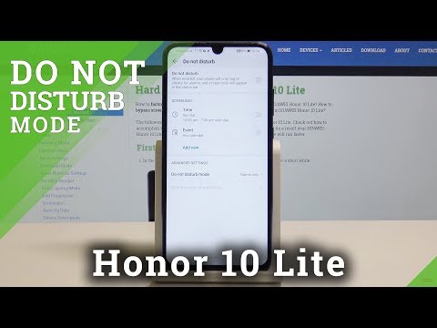How to Enable DND Mode in Honor 10 Lite - Mute All Sounds