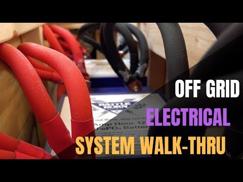 RV Electrical System Walk Thru In An Off Grid Optimized Airstream  - Solar, Lithium batteries