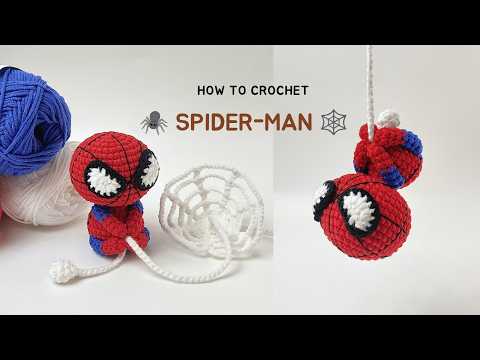 How to Crochet Spider-Man 🕷️🕸️ | Easy Amigurumi Tutorial