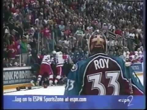 Detroit Red Wings Vs Colorado Avalanche April 01, 1998 Line Brawl