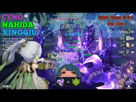 C0 Nahida + Cyno and Xingqiu Showcase | Spiral Abyss Floor 12