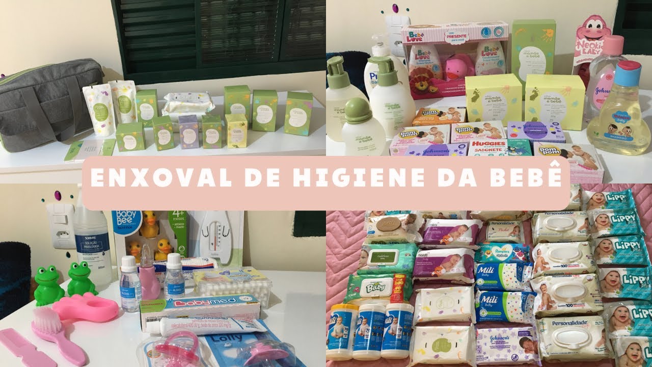 ENXOVAL DE HIGIENE COMPLETO DA BEBÊ | Paola Almeida.