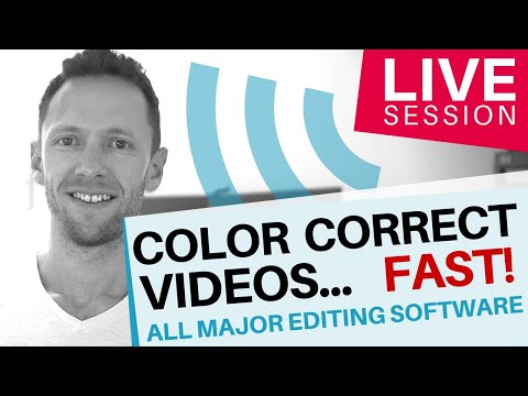 How To Color Correct Videos FAST! (All Major Editing Software) Video