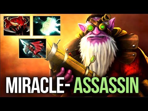 Miracle- 9.5k MMR Sniper Assassin Mask of Madness Max Speed - Dota 2