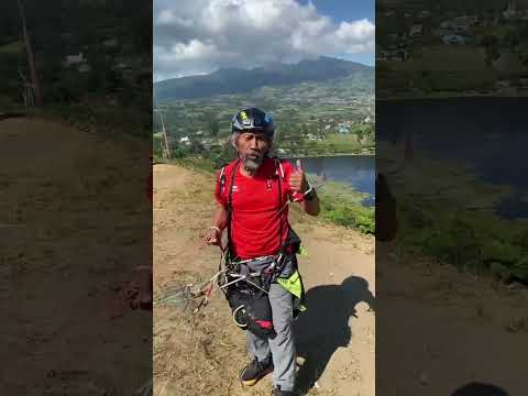 Uji coba paralayang di Rejang Lebong 