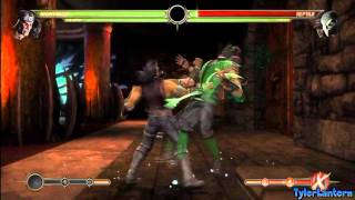 MK9 - 102% Sub Zero &amp; Nightwolf Tag Team Combo - Mortal Kombat 9 (2011)