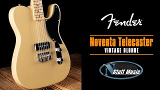Video thumbnail for Fender Noventa Telecaster - Vintage Blonde by N Stuff Music