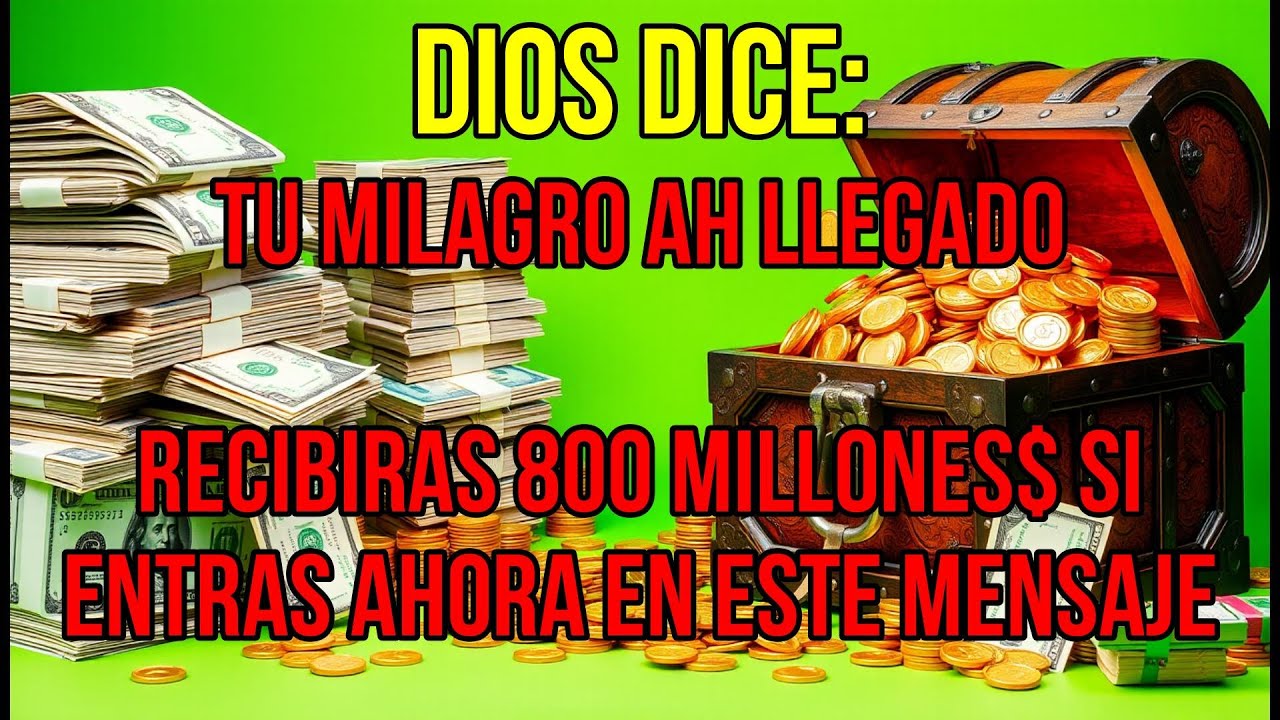 🤩🍀 ¡TU GRAN MILAGRO YA LLEGO! ¡DIOS TE HARÁ RICO HOY! 🎁 ¡TOCA Y RECIBELO! MENSAJE DE DIOS
