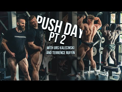 (PT2) Full Workout - w/ Terrence Ruffin Urs Hypertrophy Coach Joe Bennett - Chest Shoulders Triceps