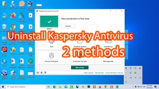 How to remove kaspersky antivirus from windows 10