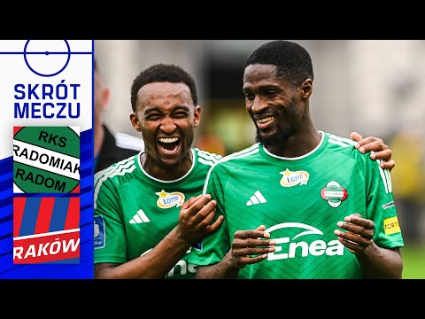 RADOMIAK - RAKÓW | SKRÓT | FATALNY BŁĄD BRAMKARZA I 3 GOLE ! | Ekstraklasa 2023/24 | 27. kolejka
