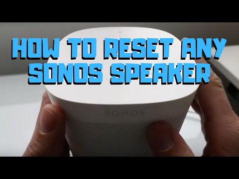How To Reset Any Sonos Speaker