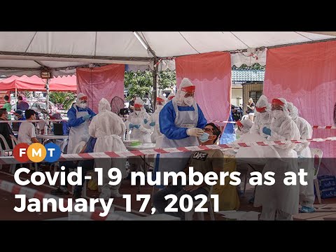 Covid-19 numbers as at January 17, 2021