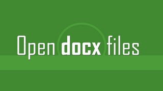 How to open Docx files online