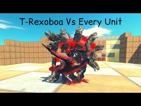 T-Rexoboa Vs Every Unit ARBS |Animal Revolt Battle Simulator