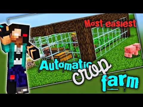 Easy Automatic Crop Farm 1.20- Minecraft Bedrock edition tutorial
