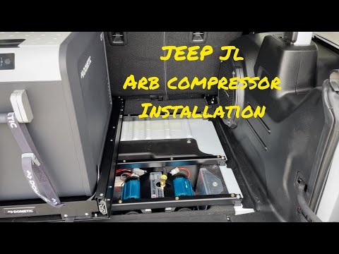 Jeep JL ARB Compressor Installation plus Dometic Refrigerator Slide. #arb , #dometic