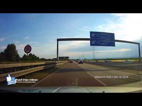 driving from Frankfurt am Main to Kriftel / June 2018 / Road trip