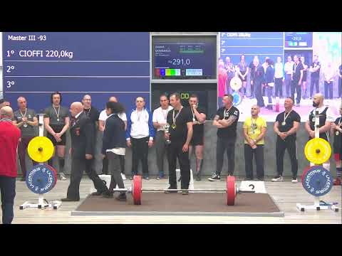 4^ GARA NAZIONALE DI STACCO CLASSIC SUB JUNIOR, JUNIOR E MASTER- Uomini Master 2,3,4 tutte le cat.