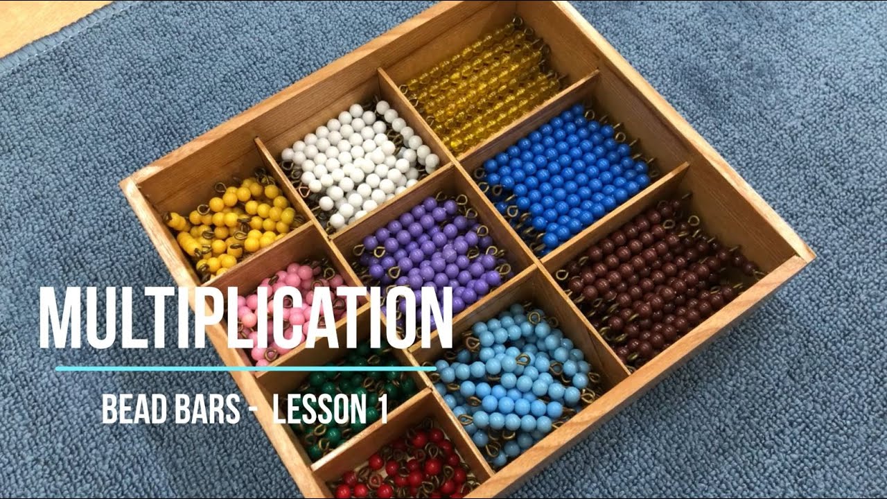 [VMI] Math - Multiplication Bead Bars 1- Montessori