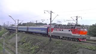 preview picture of video 'ЧС4т-719 с поездом 544 Белгород-Днестровский - Москва'