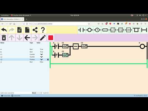 PLC Simulator Online - Counter Part 2