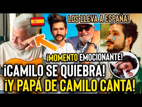¡EMOTIVO! CAMILO ECHEVERRY LL0RA Y VIAJA A ESPAÑA CON SUS PAPÁS! SU PAPÁ CANTA HERMOSO! SE QUEBRARON