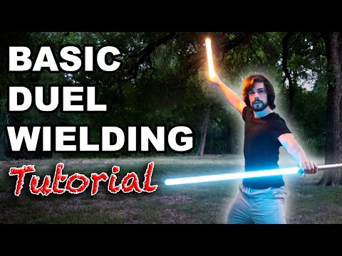 Dual Wielding Tutorial Jar'Kai Lightsaber training