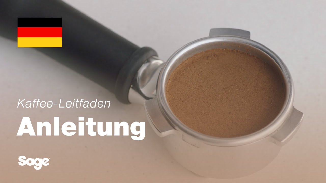 Tampern des Kaffeemehls