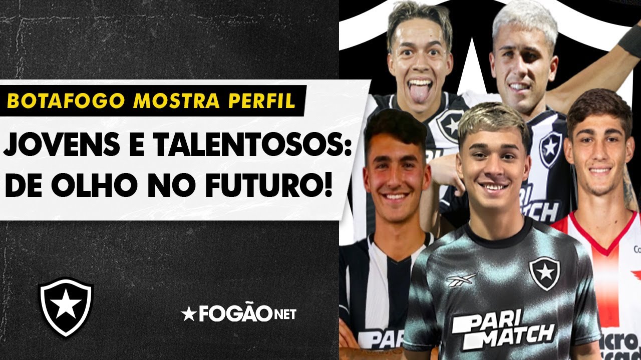 Após três janelas e time formado, Botafogo aposta em jovens com direito a análise presencial