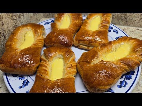 Como hacer pan danes rellenos con crema pastelera
