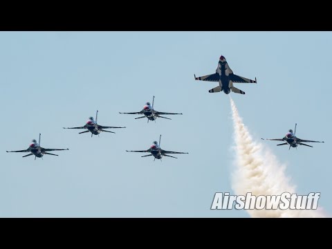 In the Box! USAF Thunderbirds Plus Missing Man for Chris Darnell - Battle Creek Airshow 2022