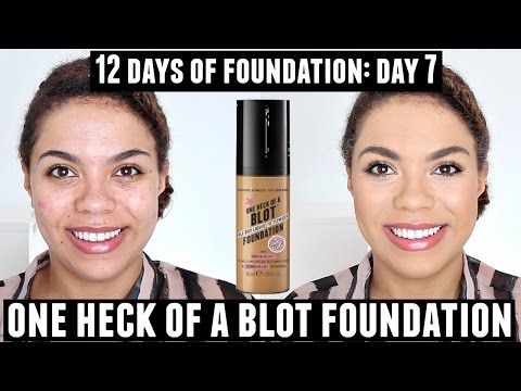Soap and Glory One Heck of Blot Foundation Review (Oily Skin) 12 Days of Foundation Day 7 Video