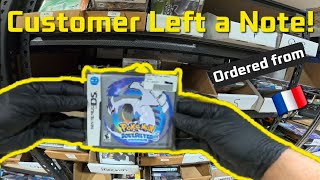 Packing an order of Pokémon Games!