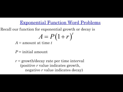 Exponential Function Word Problems