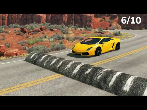 Cars vs Massive Speed Bumps #3: WHO WILL WIN?! – BeamNG.Drive