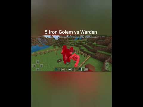 Minecraft Showdown: Iron Golem vs Warden
