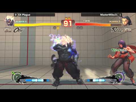 USF4 @ NLBC #103 - EX Plague (Oni) vs MasterMike21 (Rose) [720p/60fps]