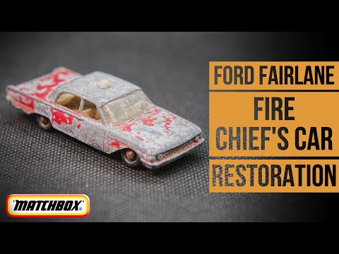 Thumbnail for MATCHBOX restoration: 59B Ford Fairlane Fire Chief's Car by Taxi, Car