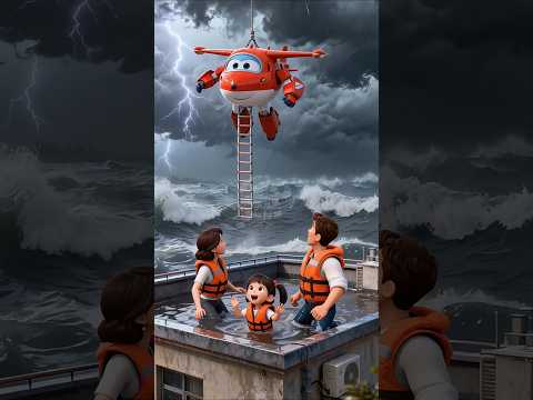 Flood Destroyed Everything 😱🌊 Dad Saves His Daughter at the Last Moment 🚁❤️ ! #shorts #viral