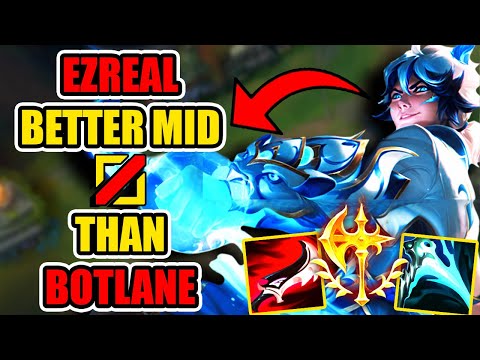 Why Ezreal Mid is Better than Botlane !! ( ACTUALLY SURPRISING DMG !! lol )
